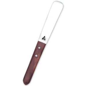 SPATULA  WITH WOODEN HANDLE INOX