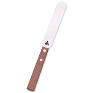 SPATULA  WITH WOODEN HANDLE INOX