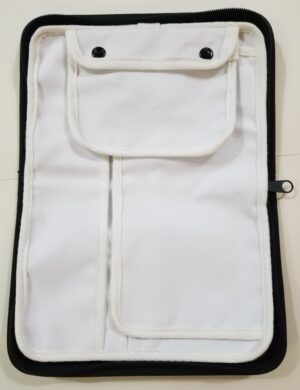 Empty School Bag with pocket two-button & zipper  (INSIDE VIEW)  Size 33×24-Cm.