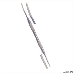 Nail File Round Handle Double Ended Diamond Coated