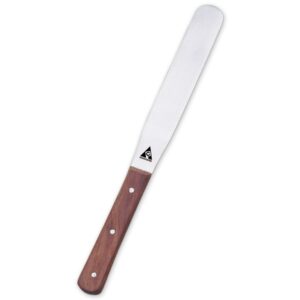 SPATULA  WITH WOODEN HANDLE INOX