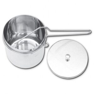 Round Box Inox With Lid